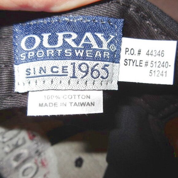 Vtg Ouray Rodeo USA Hat Cap Snapback Patch Embroidered Flag Cowboy Western 90s - Picture 7 of 9